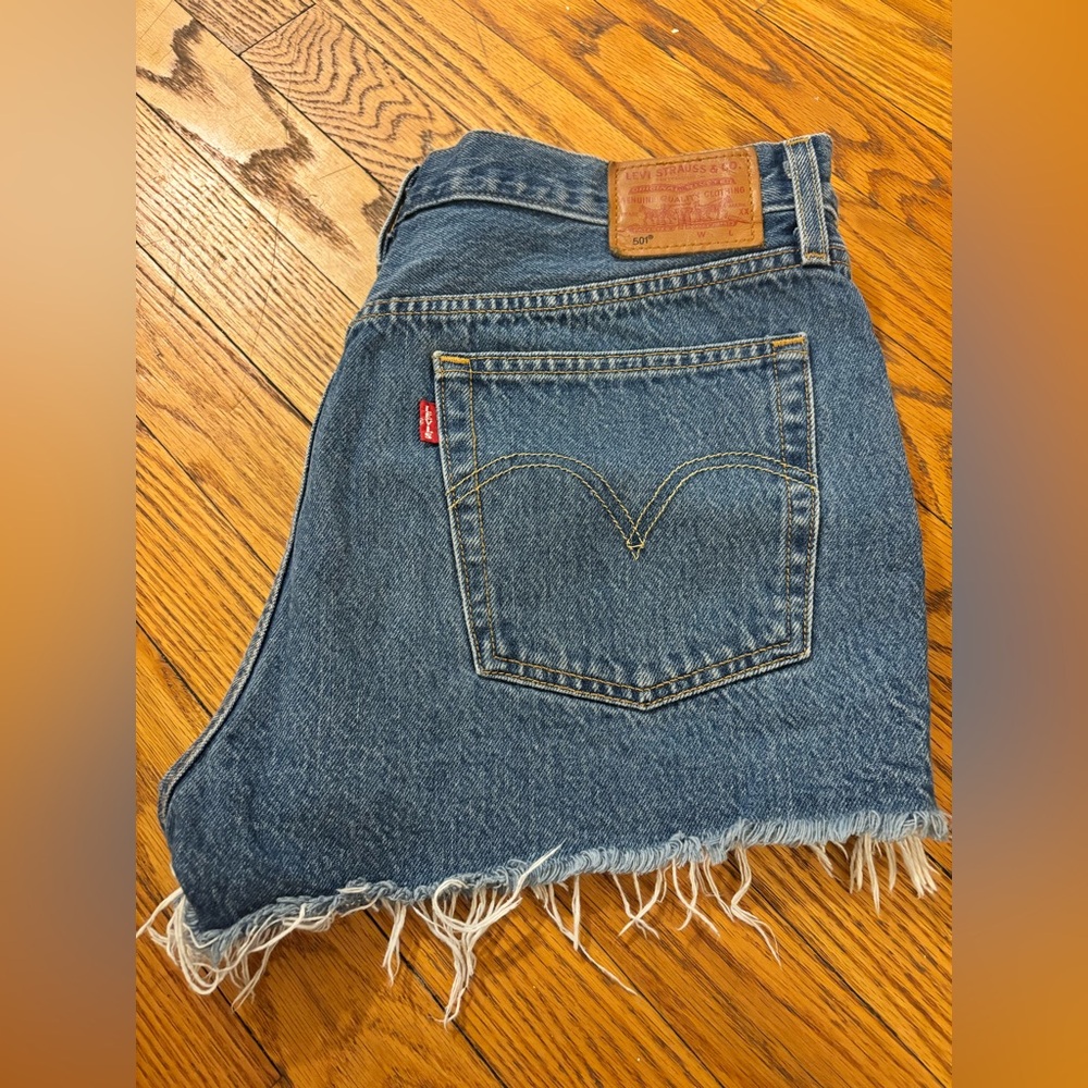 Levi's Classic Blue Denim Shorts
